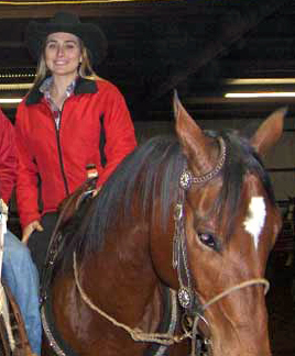 Tiany Schuster on Vandys Star Jet at the San Antonio Futurity